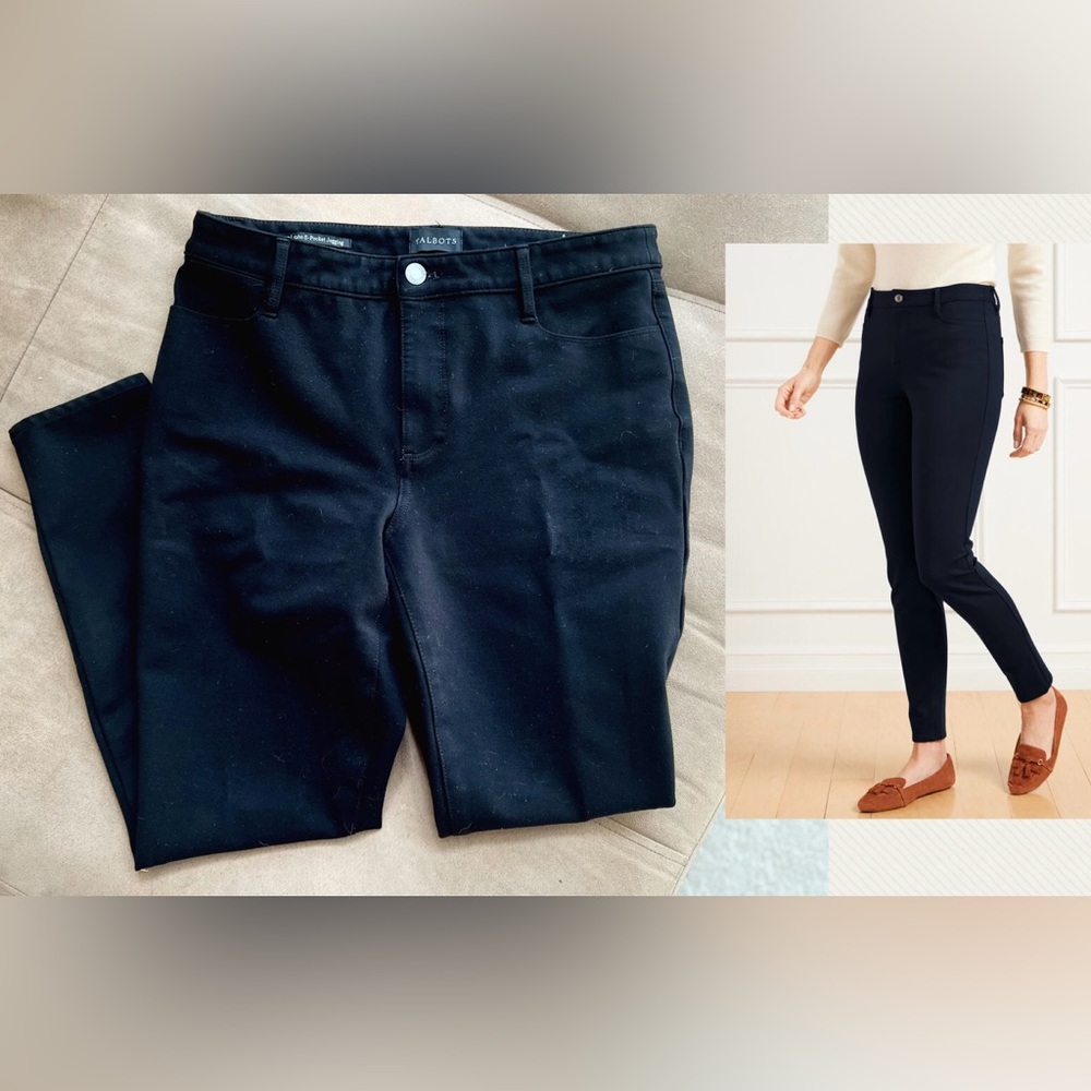 TALBOTS “SOHO 5-POCKET LEGGINGS”, Black, Size: 6P, NEW*